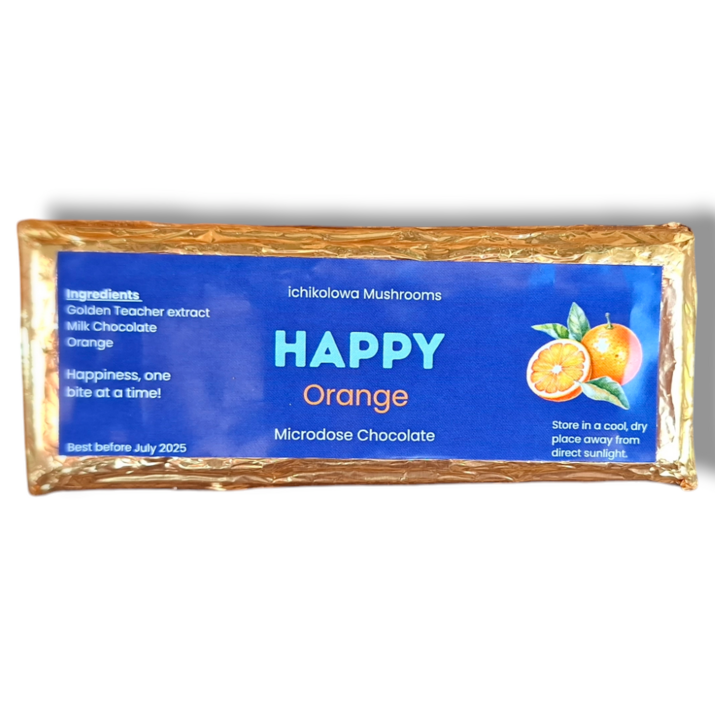 Happy orange chocolate bar (Microdose)